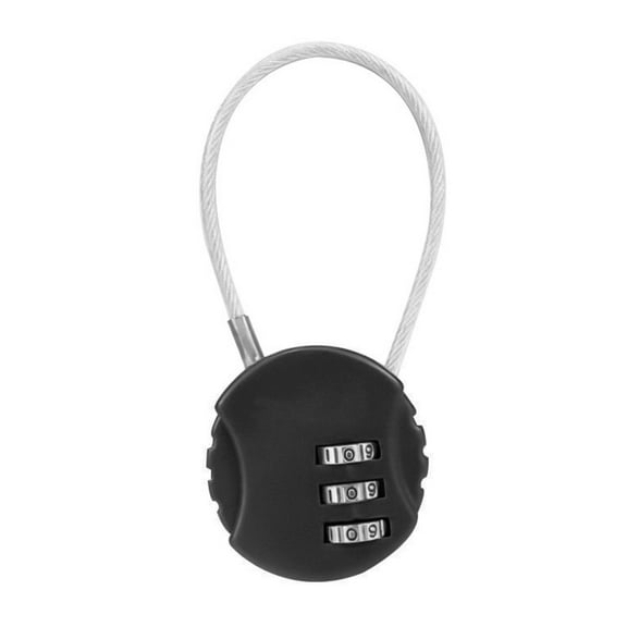 YIEMEEN Travel Cable Lock Resettable Multi-purpose Bag Lock Suitcase Luggage Cable Lock 13cm Cable 3Digit Code Lock Cable