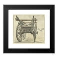 thumbnail image 2 of Simon Andreas Krausz 13x12 Black Modern Framed Museum Art Print Titled - Back of a Four -Wheeled Cart (1770 - 1825), 2 of 5