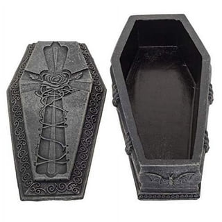 10 inches unique design cross coffin casket shape aluminium cake