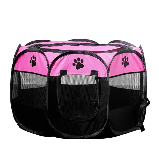 Corral para Mascotas SENCONE Plegable 74x74x43 cm para Interior y Exterior