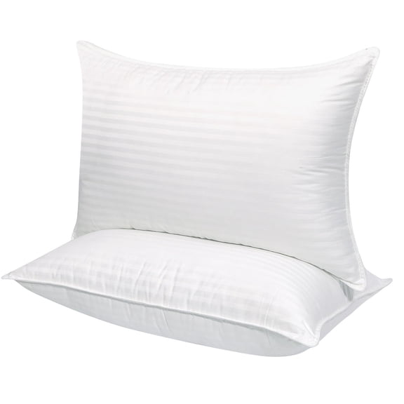Size Bed Pillows For Sleeping Hotel Down Alternative Microfiber Filled For Back Stomach Side Sleepers Breathable And Friendly Pillowcase Long Copper Infused Pillowcase Silk Pillowcase Silk Pillowcase