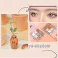 thumbnail image 2 of Paletas de sombras de ojos Mate y brillo Altamente pigmentadas 9 colores Sombra de ojos profesional de larga duración, 2 of 5