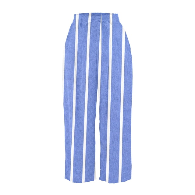 Pantalón George para Dama, Culotte Bolsas Laterales Marino Estampado T CH