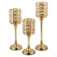 thumbnail image 4 of Candelabro de metal de cristal, centro de mesa, candelabro de banquete de boda dorado, soporte de mesa para el hogar, decoración de regalo, L Inevent HA008318-03B, 4 of 6