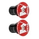 thumbnail image 4 of 2 tapones para manillar de bicicleta, tapones de expansión de aluminio con bloqueo a presión. Marcas M rojas, 4 of 9