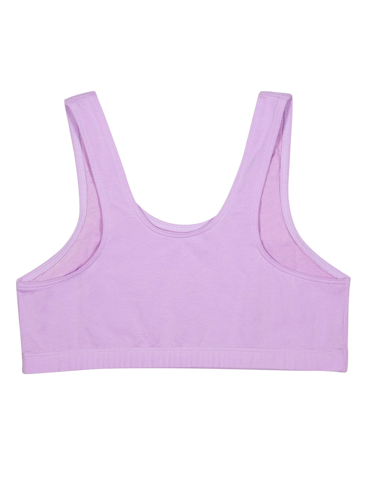 Wonder Nation Girls Cotton Bra, 2-Pack, Sizes S-XXL