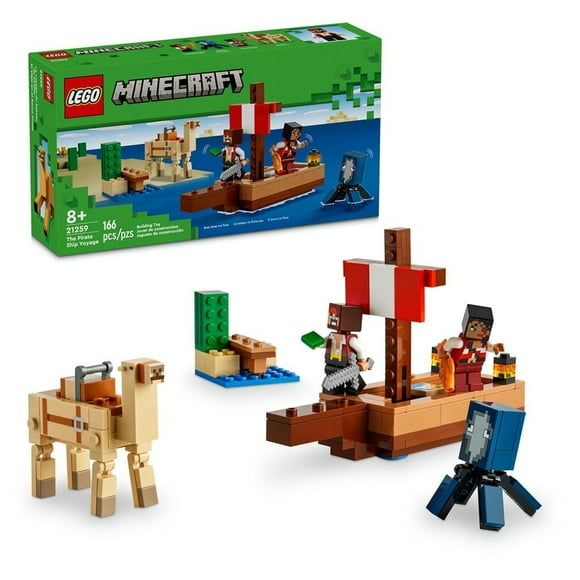 Set LEGO Minecraft El Viaje en el Barco Pirata 21259