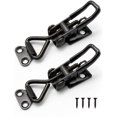 thumbnail image 1 of 2 piezas de abrazaderas de palanca ajustables, clip de pestillo de acero, pestillo de palanca de metal, fuerza de sujeción fuerte, para gabinetes, maletas, alacenas, 1 of 5