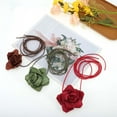 thumbnail image 5 of Unique Bargains Satin Rose Flower Adjustable Waist Belt White, 5 of 5