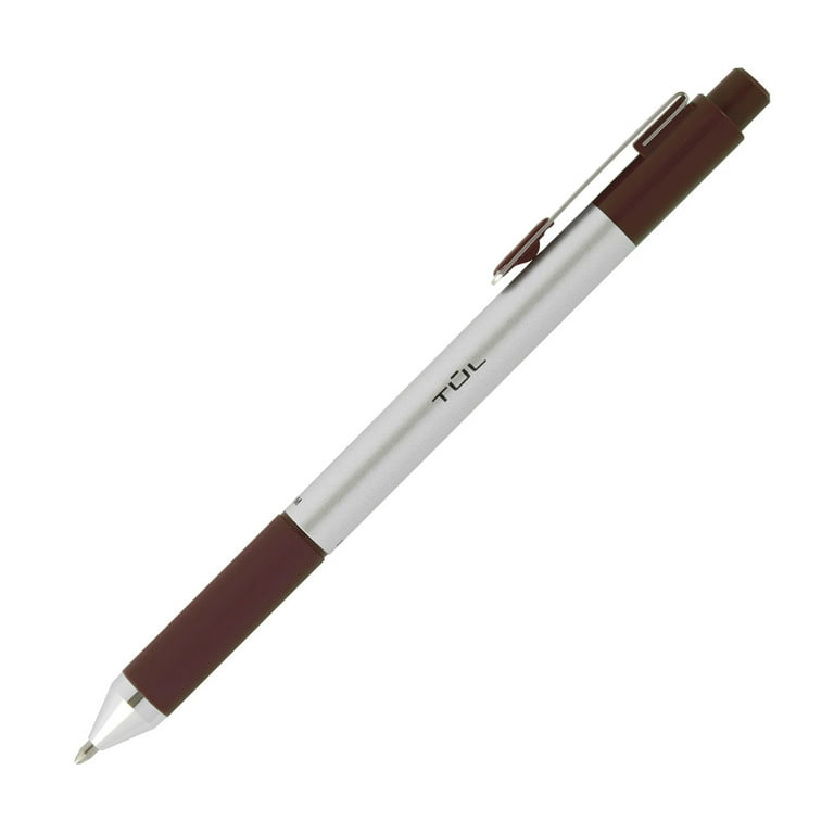 TUL BP Series Retractable Ballpoint Pens Medium Point 1.0 mm Silver Barrel Assorted Inks Pack Of 14 Pens