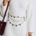 thumbnail image 2 of Unique Bargains Three-Layer Butterfly Adjustable Waist Belt Silver Tone 1 Pc, 2 of 6