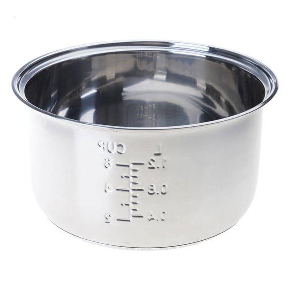 Lerpwige Nonstick Replacement Inner Pot for Rice Cooker 304 Stainless Steel Inside Bowl