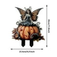 thumbnail image 3 of NSESSHome Halloween Decorations, Halloween Winged Witch Pumpkin Acrylic Decoration with Potted Plants Decorative Props Decorative Signs, 3 of 7