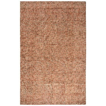 Alora Decor Storm 3' x 5' Tweed Red/Beige Hand-Tufted Area Rug