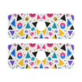 thumbnail image 7 of Yayeee Faucet Mat for Kitchen Sink 14.7" Diatomite Long Splash Guard Pad, Yellow Retro Shapes, 2 Pack, 7 of 7