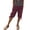 Red, variant on Knee Length Shorts for Women 2026 Summer Cotton Linen Elastic Waist Drawstring Elastic Hem Casual Shorts with Pockets