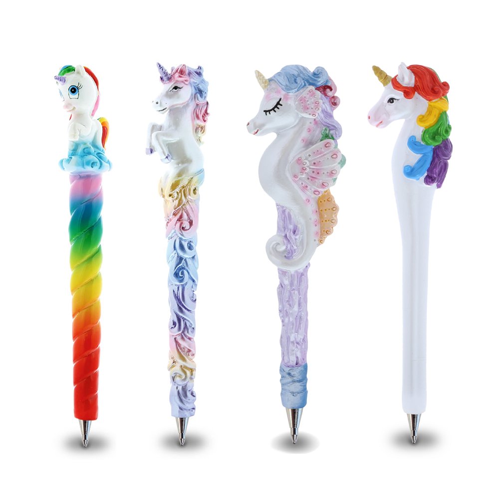 Puzzled Pens Bundle of Unicorns Rainbow Horn, Magical