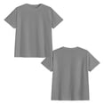 thumbnail image 4 of Couple Matching Cotton T-Shirt Set "Love You Love You More" Grey Crewneck Tees Men-S, 4 of 5