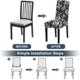 thumbnail image 5 of Chair Covers, Dining Room Chair Covers Stretch Chair Covers for Dining Room Set of 4,Dining Chair Covers for Kitchen,Hotel,Dining Room, Ceremony, 5 of 6