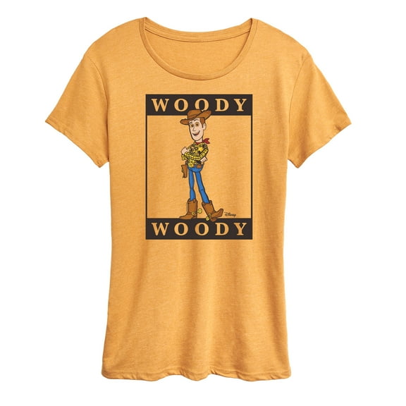 Toy Story 4 - Type Block Woody - Women's Short Sleeve Graphic T-Shirt