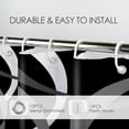 thumbnail image 4 of HVEST Black and White Geometric Shower Curtain, Black and Gray Abstract Line Bathroom Curtain Modern Minimalist Polyester Fabric Decor Curtain with Hooks, 72X72 inch, 4 of 8