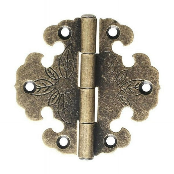 Zeiwohndc 10Pcs Box Furniture Hardware Round Hinge Cabinet Jewelry Decorative Hinges