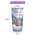 thumbnail image 5 of Hello Welcome Winter The Ski Boston Terrier Snowy Day 20oz Stainless Steel Tumbler Insulated Cup with Lid Gentleman Dog Lover Gifts - 13013, 5 of 5