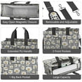 thumbnail image 4 of Daisy Canvas Tote Bag for Women with Compartments, Large Cute Floral Teacher Student Shoulder Bag Nurse Purses Crossbody Bags Work Laptop Book Bag Satchels Handbags, 4 of 6