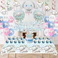 thumbnail image 5 of Cinnamoroll Birthday Decorations, Party Supplies Set Include Banner, Balloons, Hanging Swirls, Cake Cupcake Toppers, Tablecloth for Kids Cinnamoroll Theme Party, 5 of 6