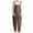 Brown, variant on aidice Plus Size Overalls for Women Summer Casual Cotton Linen Lightweight Loose Solid Color Jumpsuits