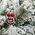 thumbnail image 4 of Artificial Flowers,2.7M Christmas Garland With Flocked Realistic Frosted Greenery For Indoor Outdoor Holiday Decor Christmas Vine For Mantel Staircase Wreath, 4 of 7
