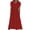 Red, variant on Womens Dresses Women Fashionable And Comfortable V-neck Elastic Non Positioning Polka Casual Round Neck Short Sleeved Dress Beach Sun Dresses Red_2XL