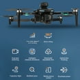 thumbnail image 6 of XT606 Drone with 6K UHD Camera, Lictin RC Foldable Drones for Kids Adults Beginners, RC Quadcopter Drone with Brushless Motor, Headless Mode, Optical Flow Position, 2 Batteries, Black, 6 of 8