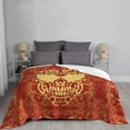 thumbnail image 6 of XMXT Throw Blanket, Death Tribe Skull Red Print Machine Washable Blankets for Sofa, 60 x 50 inches Red, 6 of 9
