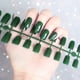 thumbnail image 1 of Uñas postizas a presión, regalos para mujeres, uñas largas, parches de uñas postizas, arte de uñas de color rectangular, 24 pegatinas para uñas, 1 of 3