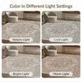 thumbnail image 7 of ODIKA Front Door Faded Transitional Weathered Decorative Border Bedside for Living Room, Under Sectional, Family , Non-Slip Flatwoven, 7 of 7