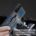 thumbnail image 5 of ELEHOLD Armor Case for Samsung Galaxy S23 6.1",Rugged Hybrid Full Body Protective Case Hidden Kickstand Magnetic Car Mount Anti-Scratch Shockproof Case,Blue, 5 of 8