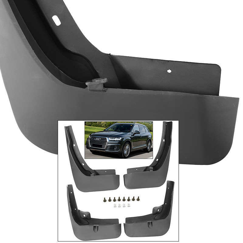 Front Rear Mud Flaps Splash Guards 20172019 Audi Q7 Mudguards Full Set
