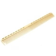 thumbnail image 2 of Peine de pelo profesional espacio aluminio acero inoxidable peine antiestático herramientas de belleza Gold02, 2 of 5