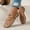 Khaki, variant on Womens Mesh Mary Janes Square Toe Flat Shoes Metallic Buckle Ballet Flats,Comfortable Lightweight Breathable Hollow Out Design For Summer,Non Slip Flexible Soft Sole Silent Walking Travel