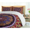 thumbnail image 5 of Ambesonne Mandala Duvet Cover Set, Vintage Style Wedding, 2-Calking, Maroon and Red, 5 of 7