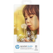 HP Sprocket Studio Photo Paper and Cartridges | 4x6 | 80 Sheets | 2 cartridges