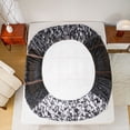 thumbnail image 4 of Erosebridal Train Fitted Sheet, Railroad Queen Bedding, Gravel Track 3-Piece 1 Fitted Sheet and 2 Pillowcases, 4 of 6