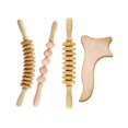 thumbnail image 1 of 4pcs/set Wood Therapy Massage Tools For Body Shaping,fascia Lymphatic Drainage Massager Body Roller, 1 of 5