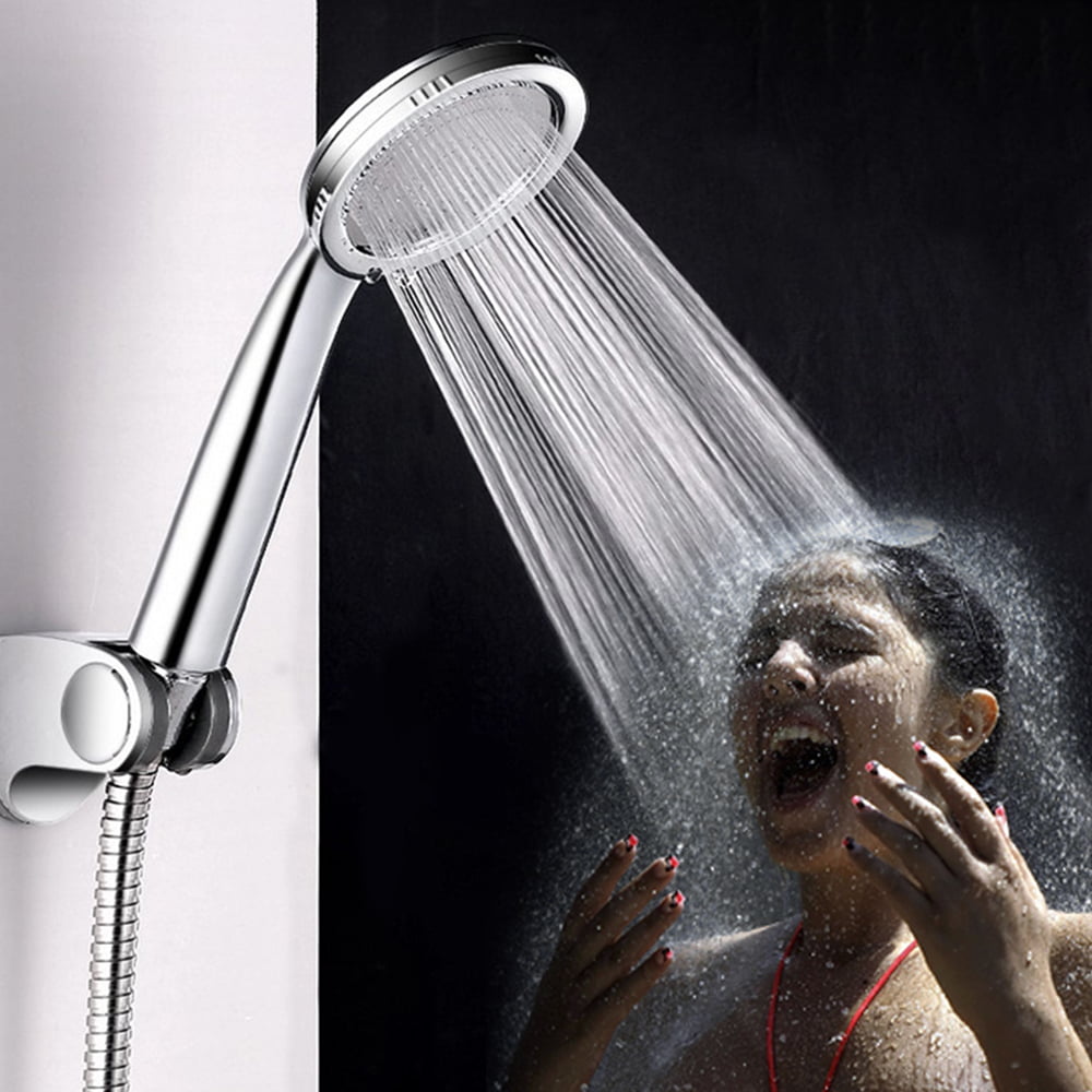 High Turbo Pressure Shower Head Bathroom Powerful Energy Water Saving Filter US 
