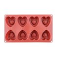 thumbnail image 4 of Wovilon Silicone Molds Cake Mold 8 Even Hearts Silicone Cake Mold Baking Mold Diy Fondant Chocolate Silicone Mold Cake Decoration Tools Kitchen Baking Tools Silicone Molds For Baking, 4 of 9