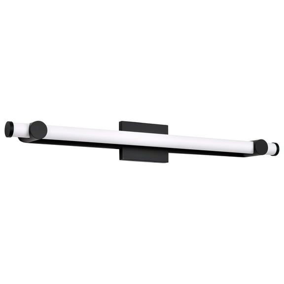 Nuvo Lighting Bowman 36 Inch LED Vanity Matte Black Acrylic Lens