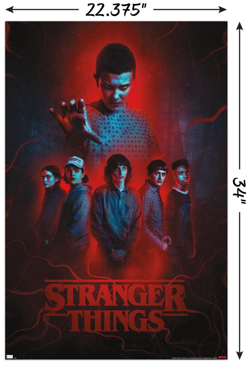 Netflix Stranger Things: Season 4 - Group Wall Poster, 22.375" x 34"