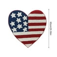 thumbnail image 3 of TIELUTT Independence Day Door Mat Patriotic Irregular Red & Pattern Doormats 4th of July Non Area Rug Set Small Classroom Rug Bohemian Blankets and Throws Small Blankets Shaggy Area Rugs for Bedroom, 3 of 7
