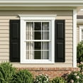 thumbnail image 5 of Spaco Square-Panel Exterior Louvered Shutters, Weather-Resistant Polypropylene, Easy DIY Installation & Low Maintenance, Indoor/Outdoor Use, Vinyl/Brick Compatible, 14"W×43"H, Black, 5 of 5
